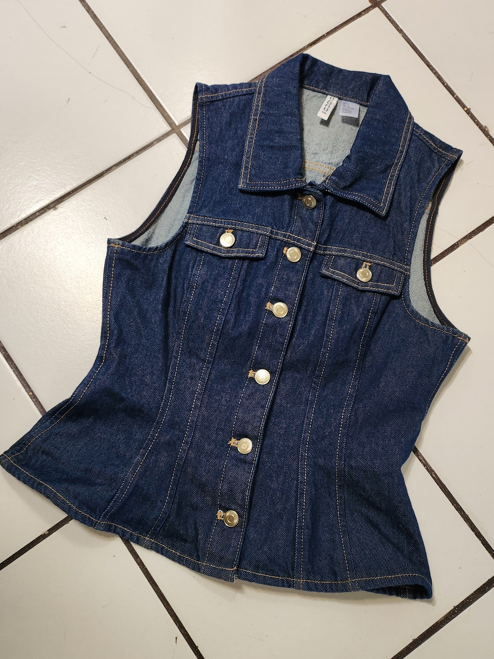 Denim Button Top H&M
